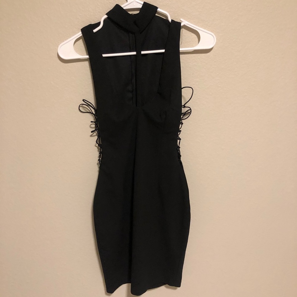 Black Bodycon Strappy Dress